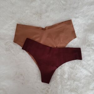 🤎AERIE 2-PACK NO SHOW THONG AND CHEEKY SIZE M